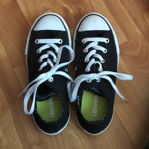 Kids Size 1 Black Converse